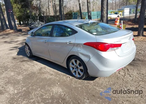 2013 Hyundai Elantra Limited z USA, uszkodzony, nr VIN 5NPDH4AE3DH260218